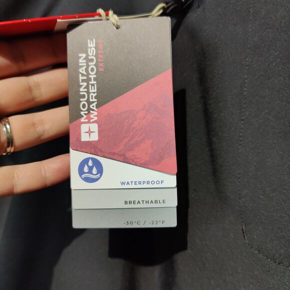 NWT Mountain Warehouse Women's Sz 16 Black Snow Pants Recco Waterproof Insulated - Picture 5 of 9